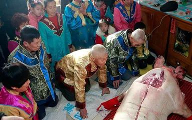 Xibo "Xili Mom" believes in customs: a long rope5