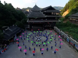 Dong folk activity "Moon Festival"3