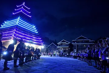 Dong folk activity "Moon Festival"11
