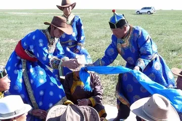 Mongolian grand etiquette and custom "Xian Hada"2