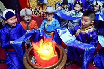 Mongolian grand etiquette and custom "Xian Hada"3