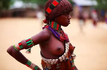 The last primitive tribal cultural customs of Africa