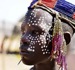 The last primitive tribal cultural customs of Africa