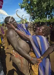 The last primitive tribal cultural customs of Africa