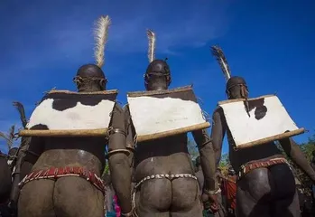 The last primitive tribal cultural customs of Africa