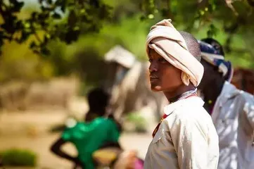 The last primitive tribal cultural customs of Africa
