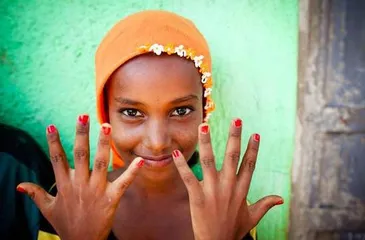The last primitive tribal cultural customs of Africa