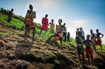 The last primitive tribal cultural customs of Africa