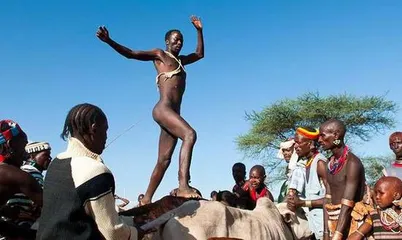 The last primitive tribal cultural customs of Africa
