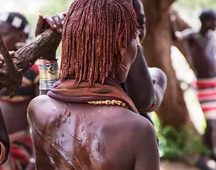 The last primitive tribal cultural customs of Africa