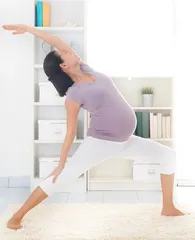 Yoga pose recumbent cross pose