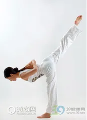 Yoga poses: One-legged balance pose