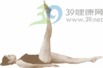 Yoga poses: unilateral supine pose