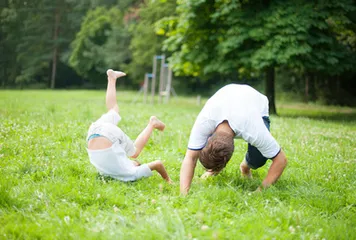 Intimate lover sex yoga