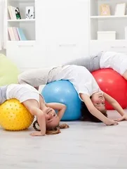 New way to relax your body with yoga ball4