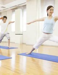 Double yoga love requires physical and mental communication