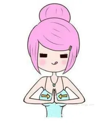 Super cute cartoon breast enhancement exercises create proud breasts (Photo)