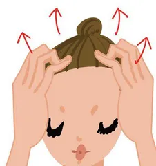 Simple face-lifting yoga massage to tighten and relax skin (photo)