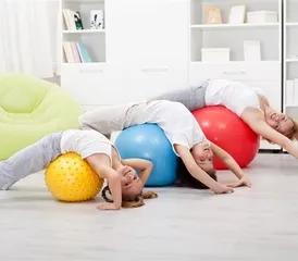 Yoga ball weight loss action fast slimming belly and thin arms (picture)4