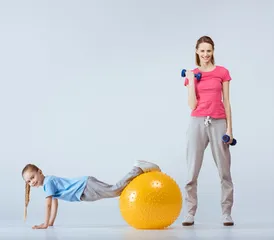 Yoga ball weight loss action fast slimming belly and thin arms (picture)5