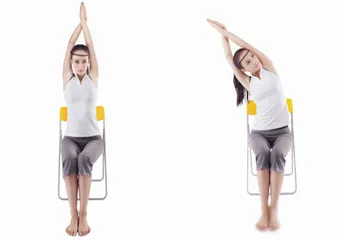 OL chair yoga, stress relief, fitness and fat burning (photo)