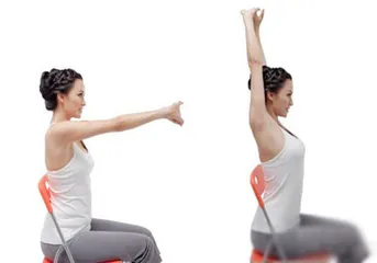 OL chair yoga, stress relief, fitness and fat burning (photo)2