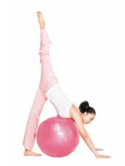 Fitness ball to lose weight, yoga, hand waist, leg and hip together to thin (picture)