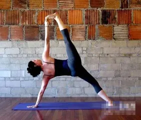 Three-legged inverted V style weight loss yoga fat burning and shaping is super effective (picture)2