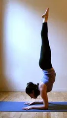 Three-legged inverted V style weight loss yoga fat burning and shaping is super effective (picture)6