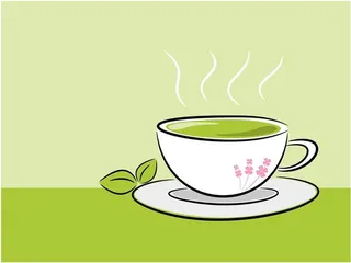 Elegant afternoon tea and low calorie positive energy