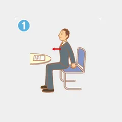 Office stretching exercise illustration complete2