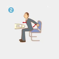Office stretching exercise illustration complete3