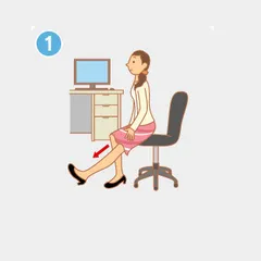 Office stretching exercise illustration complete4