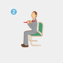 Office stretching exercise illustration complete11