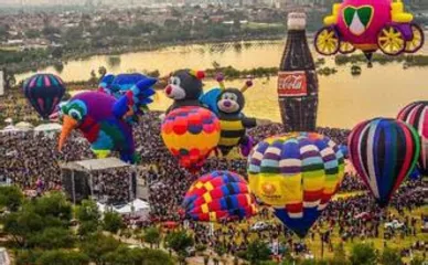 Hot air balloon enthusiasts flock to the International Hot Air Balloon Festival in Leon, Latin America, Mexico