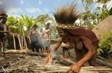Nudity custom in Daduwara village, a primitive tribe in Brazil