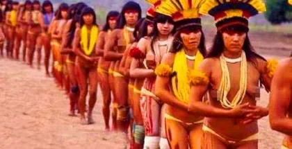 Nudity custom in Daduwara village, a primitive tribe in Brazil1