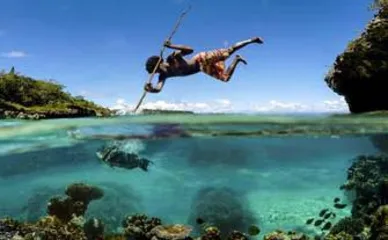 The South Pacific island nation of New Caledonia is extremely skilled in fishing with spear6