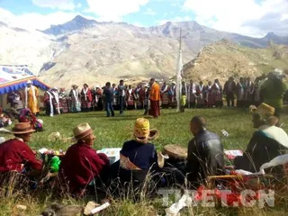 Ali, Xizang: As the Gayi Festival is celebrated, traditional dances are dancing4 