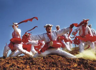 Northern Shaanxi New Year customs Yangko makes the New Year0 