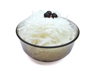 What is the operation of soaking garlic in vinegar?2